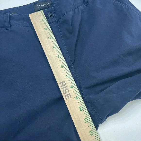 Talbots Womens Size 12 Blue crop pants signature 0941 - Picture 4 of 10
